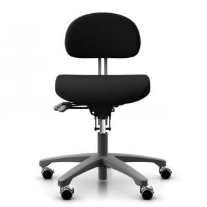 Büro Drehstuhl schwarz Drehstühle ESD Kassenstuhl Industriestuhl Flokk RH Activ 301
