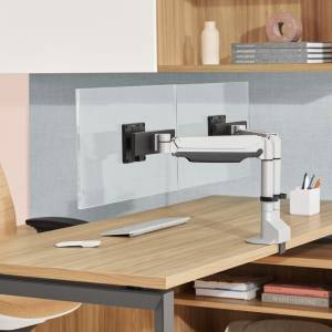 Schwenkarm Monitorarm Monitorarme Steelcase FSMA Intro Top Down