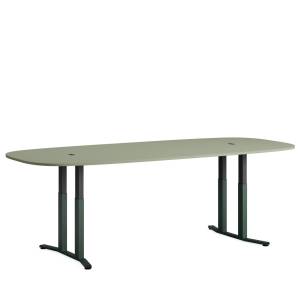 höhenverstellbarer Konferenztisch Büro Konferenztische höhenverstellbar Steelcase Migration SE höhenverstellbarer Besprechungstisch
abgerundete Tischplatte