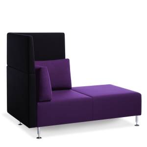 Loungesofa violett Sofa Modulare Sitzelemente, Sedus, Sopha