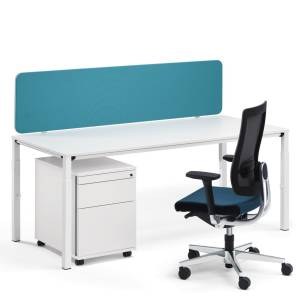Schreibtisch 4-Fuss filigran Büro weiss | Arbetsplatz, Bürotisch, Sedus, temptation four