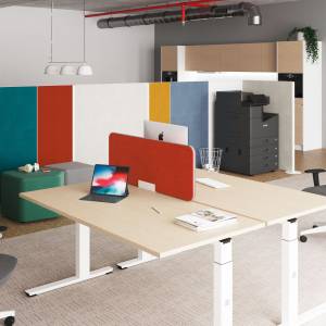 Tisch Trennwände Büro Trennwand Schreibtisch, Palmberg, Akustik Wand TERIO PLUS