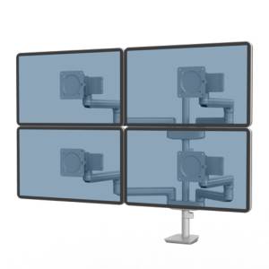 Monitorhalter Tischhalterungen schwarz Monitorhalterungen Fellowes Tallo Modular™ Monitorarm 4FFS - Silber