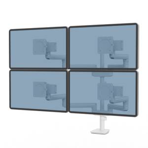 Monitorhalter Tischhalterungen schwarz Monitorhalterungen Fellowes Tallo Modular™ Monitorarm 4FFS - Weiß