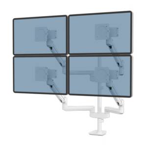Monitorhalter Tischhalterungen schwarz Monitorhalterungen Fellowes Tallo Modular™ Monitorarm 4FMS - Weiß