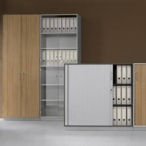 Aktnschrank, Holzfronten, Glasfronten, BALMA, J_SYSTEM