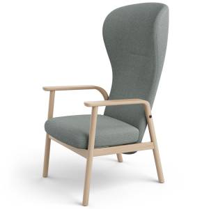 Verstellsessel grau Sessel Lounge Holz Loungesessel Brunner feel