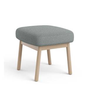Polsterhocker Holz Hocker grau Brunner feel