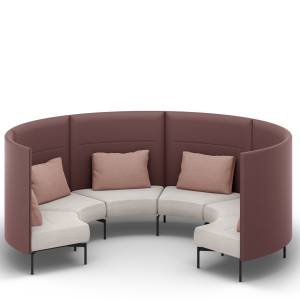 Loungesystem rund Lounge modulare SItzelemente Brunner oval
