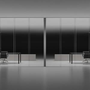 Raumhohe Trennwaende Glas Stellwand, Unifor, Parete SC&A