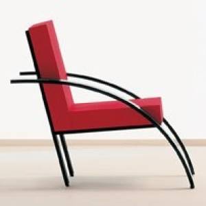 Clubsessel rot Sessel Lounge Loungesessel Loungemöbel, Unifor, Parigi