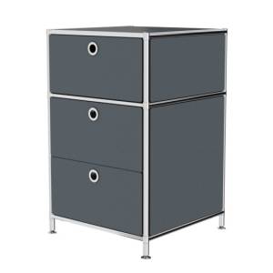 Container schwarz Korpus Büro System4 Rollcontainer 42.6x68.0x42.6cm