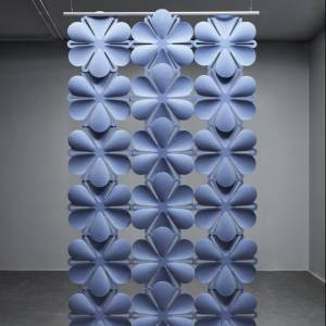 Akustikvorhänge blau Abstracta, Akustikelemente Airbloom