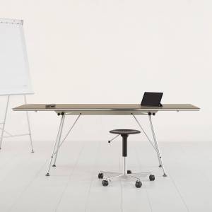 Klapptisch, dünne Tischplatte, leicht, Atelier Alinea, Uniklapptisch
