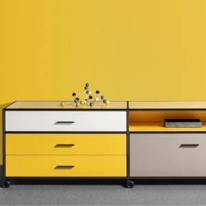 Sideboard fahrbar Bosse Lowboard auf Rollen