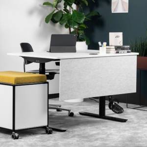höhenverstellbarer Bürotisch weiss Schreibtisch Büro höhenverstellbare Bürotische Schreibtische Bosse M3-Desk Small