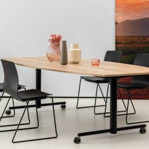 Rolltisch Konferenztisch Rolltische Bosse T1-Desk auf Rollen