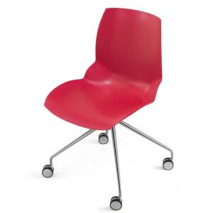 Konferenzstuhl rot Konferenzstühle mit Rollen Büro Caimi Kaleidos