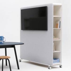 Rollregale | Mobile Stell/Trennwände | Displayständer | Akustikvorhänge/Schallschutzmöbel, Cascando, Pillow Space Screensupport