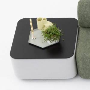 gepolsterter Tisch Beistelltisch Lounge Beistelltische Cascando Mezza Tisch
