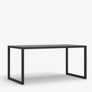 Bürotisch schwarz Schreibtisch Home Office TIsch Schreibtische Büro Arbeitstisch Metall SARA FORMAE Sky
Metallplatte