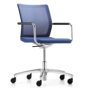 Konferenzstuhl blau Konferenzstühle Netzgewebe Dauphin Stilo mesh