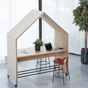 schallabsorbierendes Haus abgeschirmte Konferenzplätze Götessons Half a Hut GEM