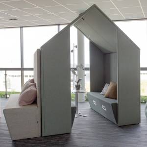 schallabsorbierendes Haus abgeschirmte Arbeitsplätze Götessons Open Hut