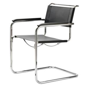 Besucherstuhl schwarz Besucherstühle Konferenzstühle Freischwinger Thonet S 34
