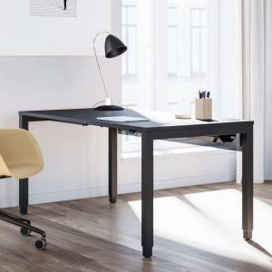 Höhenverstellbarer Schreibtisch elektrisch ergonomische Schreibtische Bürotisch höhenverstellbar Bürotische schwarz Hüba TETRA W
