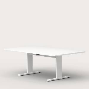 Konferenztische Büro Konferenztisch weiss Büromöbel Leuwico iMOVE-S