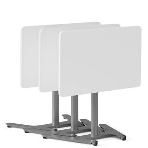 Monosäulentisch weiss Schreibtisch klappbar Schreibtische höhenverstellbar Arbeitstisch klappbarer Einzeltisch König + Neurath TALO.YOU ONE