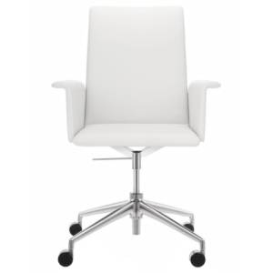 Design Chefsessel Leder weiss Bürodrehstühle mit Armlehnen Brunner, fina soft Bürodrehstuhl