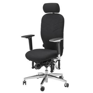 Büro Drehstuhl schwarz Drehstühle mit Kopfstütze Bürostuhl Haider BIOSWING 450/460 iQ