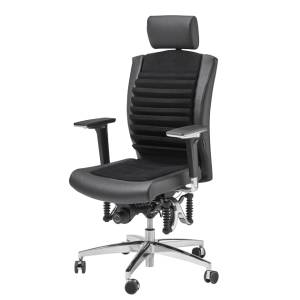 Ergonomischer Bürostuhl schwarz Schreibtischstuhl ergonomisch, Haider BIOSWING 560 iQ Detensor