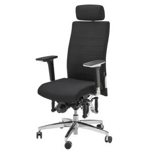 Ergonomischer Bürostuhl schwarz Schreibtischstuhl ergonomisch Drehgstuhl Büro Drehstühle  Haider BIOSWING 660/670 iQ