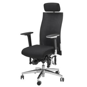 Ergonomischer Bürostuhl schwarz Schreibtischstuhl ergonomisch Drehgstuhl Büro Drehstühle Haider BIOSWING 660/670 Netz