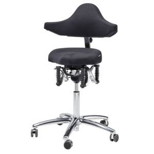 Ergonomischer Bürostuhl schwarz Schreibtischstuhl ergonomisch Drehstuhl Haider BIOSWING Boogie stretch