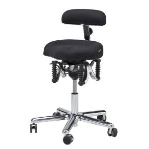 Ergonomischer Bürostuhl schwarz Schreibtischstuhl ergonomisch Drehstuhl Haider BIOSWING Boogie classic