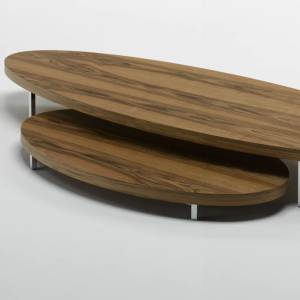 Couchtische Holz Couchtisch Beistelltisch eliptisch Beistelltische matteograssi BRITT