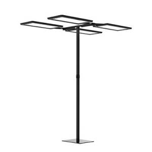 LED Stehleuchten dimmbar Stehleuchte modern Büroleuchte schwarz Waldmann Yara.quadH