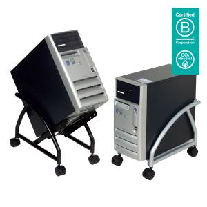 Computerhalter mit Rollen fahrbar Dataflex Viewgo Computerhalterung - Fußboden 202