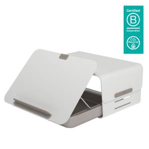 Notebookständer, Monitorständer, Tabletständer, In-line-Dokumentenhalter, Notebookerhöhung , Agile Working Dataflex Addit Bento® ergonomisches Schreibtischset 220