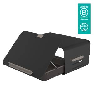 Notebookständer, Monitorständer, Tabletständer, In-line-Dokumentenhalter, Notebookerhöhung , Agile Working Dataflex Addit Bento® ergonomisches Schreibtischset 223