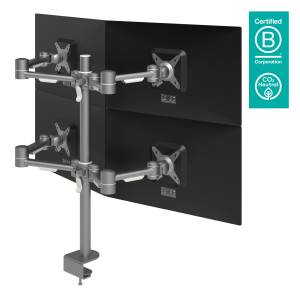 Monitorhalterung, Tischklemme, Kabellochbefestigung, Monitor-Befestigung Dataflex Viewmate Monitorarm - Schreibtisch 622