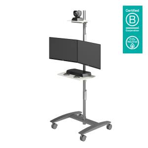 Konferenz Trolley Monitorarm Dataflex Viewmate Workstation - Fußboden 722
höhenverstellbar