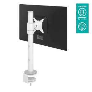 Monitorarm Aluminium Monitorhalterung, Tischklemme, Kabellochbefestigung, Monitor-Befestigung Dataflex Viewlite Monitorarm in weiss 100