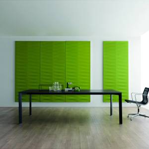 Wandabsorber grün Deckenabsorber akustik Paneele Citterio SPA Wall and Ceiling panels