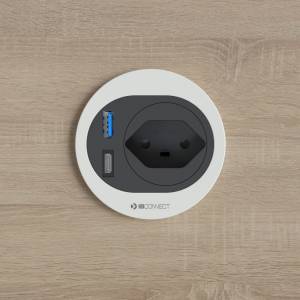 Elektro-Steckdosen weiss IT/EDV-Dosen Max Hauri CONNECT ATOM