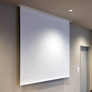 Projektionswand Projektionsleinwand Hunziker 223 Leinwand elektrisch